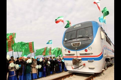 Iran Turkmenistan Kazakhstan Rail Link Inaugurated News Railway Gazette International